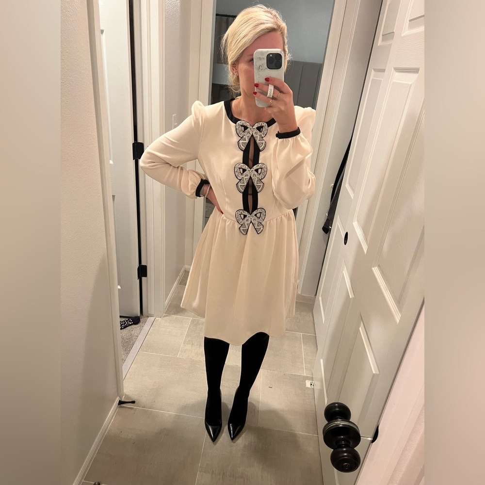 Saloni Bow Dress